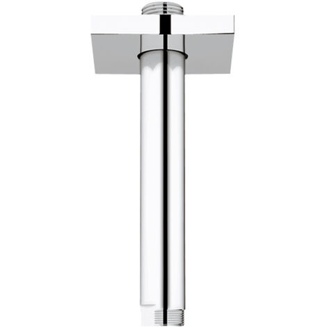 Grohe – Bras de douche au plafond 142 mm – Finition chrome – Raccord fileté 1/2' – Compatible têtes de douche Rainshower – 27485000 (1/5)