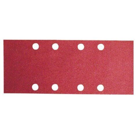 BOSCH 2609256A94 FEUILLES ABRASIVES POUR PONCEUSES VIBRANTES 93 X 230 NOMBRE DE TROUS 8 GRAIN 40 LOT DE 10 FEUILLES (1/4)