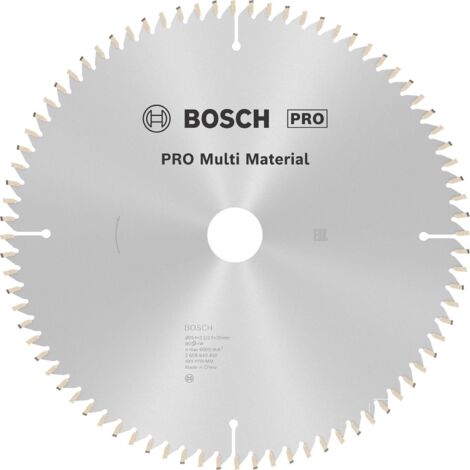 Lame de scie circulare Bosch MultiMaterial 254x2,5/3,2x30 80Z - 2608640450