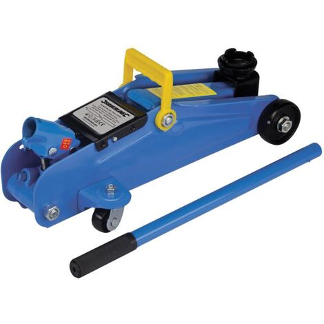 Silverline – Cric rouleur hydraulique 2 tonnes – Capacité de levage 135-335 mm – Construction acier laqué – Valve de sécurité anti-surcharge (1/10)