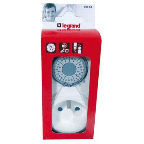 Legrand – Programmateur hebdomadaire sc – Intensité 16A – Tension 230V – Programmation quotidienne et hebdomadaire – Pour tableau électrique