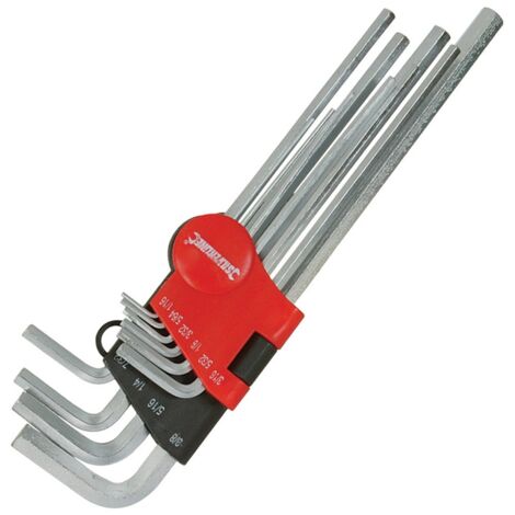 Yato – Jeu de clés mâles allen BTR 1/16" à 3/8" – Acier chrome vanadium trempé – Clip de rangement inclus – Pour véhicules autos et motos (1/8)