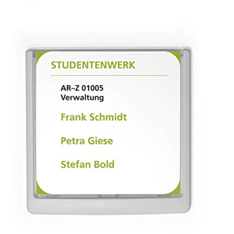 DURABLE Türschild Click SIGN 486202 149x148,5mm weiß (1/3)
