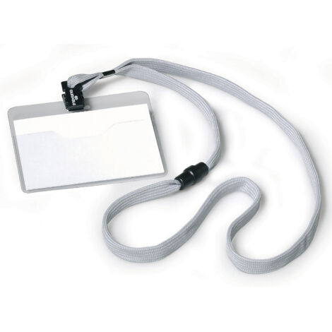 DURABLE, Badge à bande textile, avec pince, h x l 60 x 90 mm,