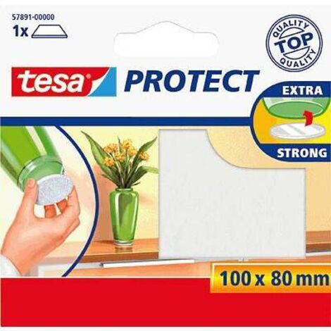 tesa Patin en feutre blanc (L x l) 100 mm x 80 mm 1 pc(s) Y26216 (1/2)