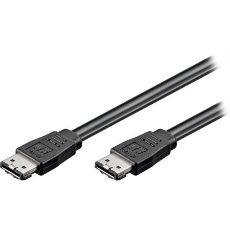 Rallonge de Câble Electrique et de Données SATA PC, connecteur SATA combiné : données + alimentation électrique. Longueur de câble 0.5 m (1/3)