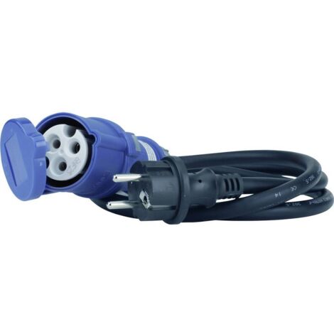 cartrend Adaptateur CEE fiche à contact de protection Longueur de câble=1.50 m (1/2)