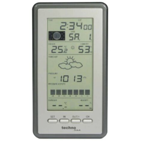 Station météo sans fil numérique – Affichage intérieur/extérieur – Prévisions météo – Indicateur de bien-être – Capteur extérieur inclus – Technoline (1/3)