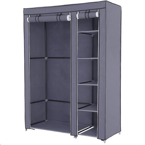 Songmics – Penderie de rangement pliable en toile 110 x 45 x 175 cm – Housse résistante à l'humidité – Cadre métallique antirouille – LSF007G