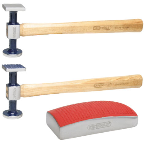KS Tools - Jeu de marteaux de carrossier et tas, 3 pièces - 140.2125 (1/4)