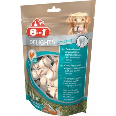 Sachet 21 os à mâcher pour chien Delights pro dental (1/7)