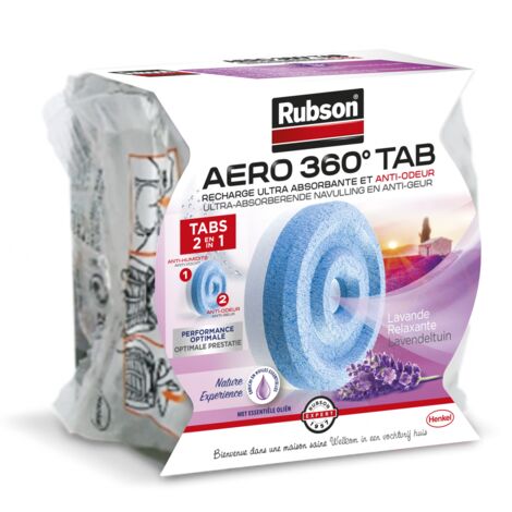 Rubson 1 recharge absorbeur d'humidité Aero 360° Lavande (1/2)