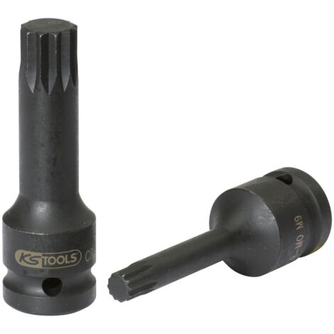 1/2" Douilles à chocs XZN, longues, M10 (1/2)