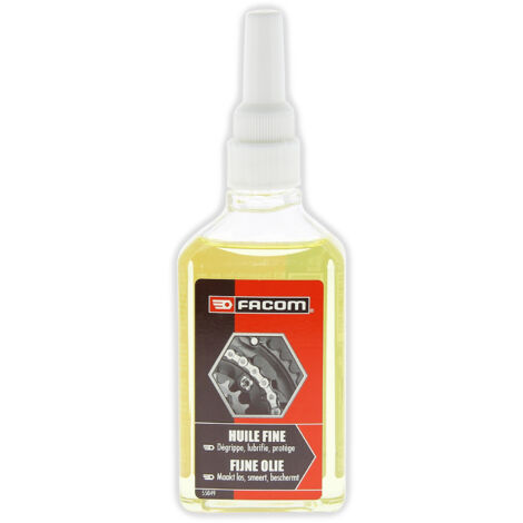 Facom – Huile fine 125 ml – Lubrifiant anti-usure dégrippant – Protection contre l'usure et la rouille – Flacon goutte-à-goutte (1/2)