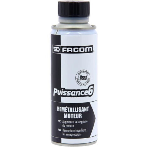 Facom – Remétallisant moteur 250 ml – Traitement nanotechnologique au bisulfure de tungstène – Réduit frottements et usure – Compatible voitures