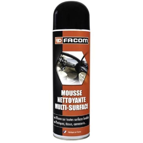 Facom – Mousse nettoyante multi-surfaces 400 ml – Spray aérosol pour plastiques, tissus, métaux – Agit sur tâches sèches et grasses (1/4)