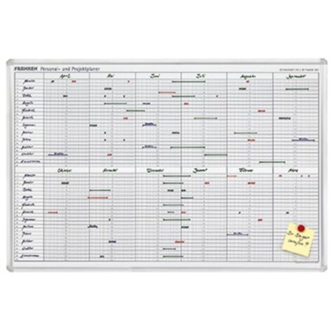 Franken Jahresplaner JK710 90x60cm 12Monate weiß (1/2)