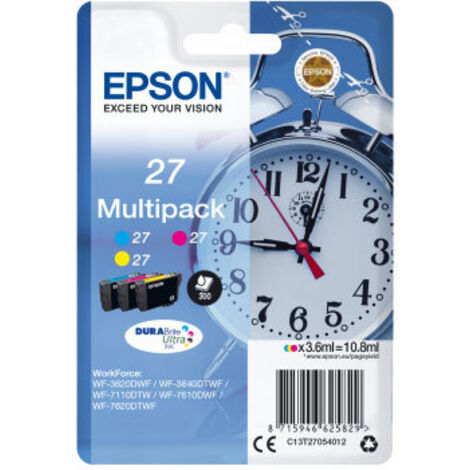 EPSON Multipack T2705 - Réveil - Cyan, Magenta, Jaune (1/3)