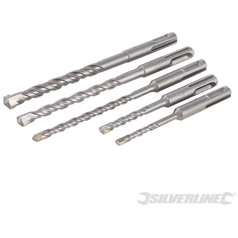 Silverline - Forets à Maçonnerie Sds-plus, 5 Pcs - 5 Pcs