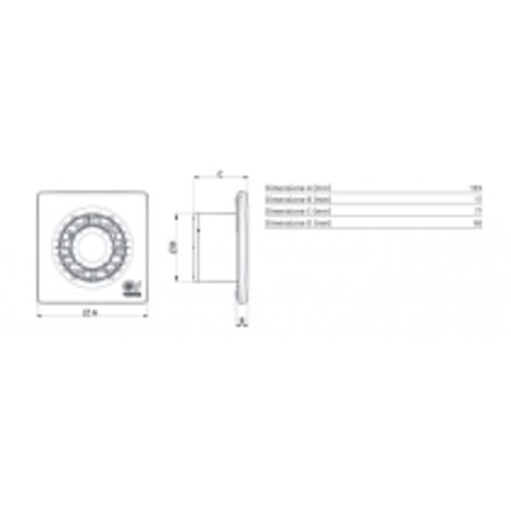 Vortice – Ventilateur axial salle de bain 100mm – Débit 85m³/h – Protection IPX4 – Faible bruit 31dB – SKU 11123 (1/10)