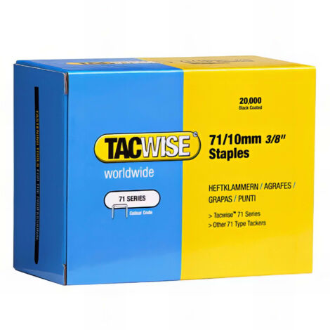 Boîte de 20000 agrafes galvanisées de type 71 L. 10 mm - TA-0369 - Tacwise - -