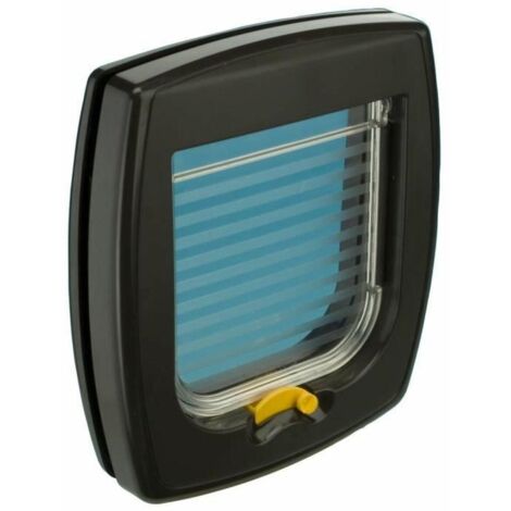 Chatière pivotante 1 porte pour chats - FERPLAST - Marron - Petite - Plastique