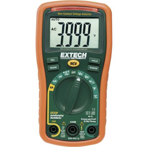 Multimètre Extech EX330 numérique CAT III 600 V Affichage (nombre de points): 4000 Q55592 (1/3)
