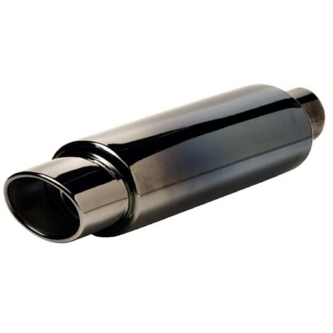 Silencieux Echappement Universel sortie gun metal - Inox