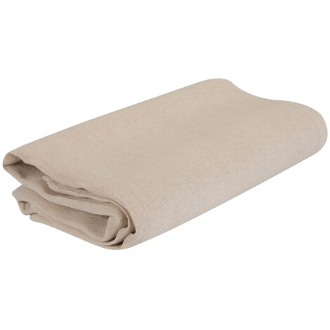 Silverline – Bâche de peinture en fibres de coton 3,6x2,7 m – Lavable et réutilisable – Protection pour sols et mobilier – Coupe adaptée aux cages d'escaliers (1/4)