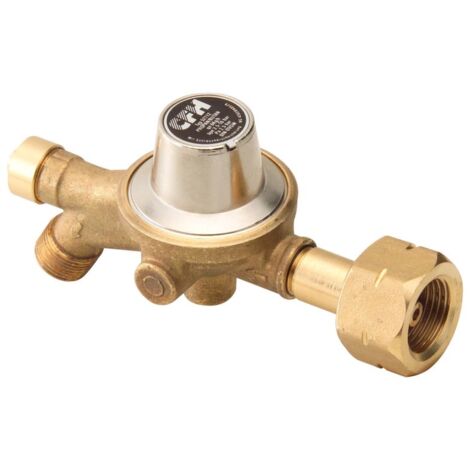 RÉDUCTEUR POUR BOUTEILLE DE GAZ PROPANE BUTANE 11KG 2,5BAR PROTECTION TUYAU (1/2)