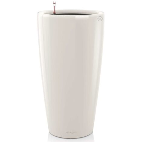 LECHUZA Pot Rondo Premium 32 - kit complet, blanc brillant Ø 32 cm (1/5)