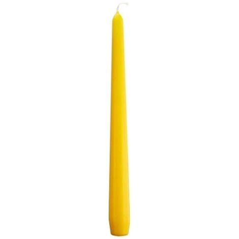 PAPSTAR 17970 LOT DE 50 BOUGIES DE CHANDELIER JAUNE 2,2 X 25 CM (1/3)