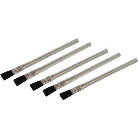 Silverline - Pinceaux à Flux De Soudure, 5 Pcs - 15 Mm (1/4)