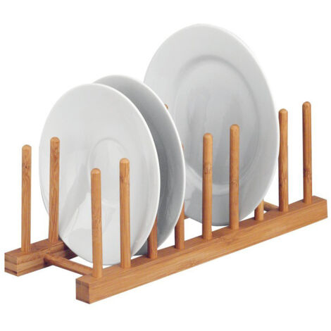 Support d'assiette, organisateur, 100% bambou, ZELLER (1/4)