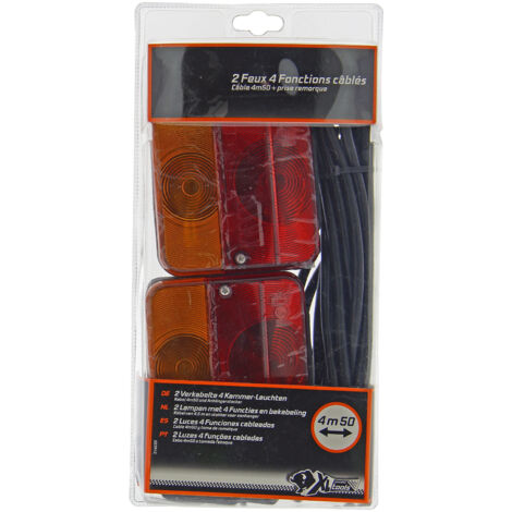 Kit Feux Remorque Xlpt Kit Feux Arrière Câblés 4 Fonctions Avec Prise - Xl Perform Tools (1/2)