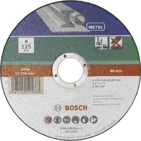Disque à tronçonner droit, métal Bosch 2609256319 Q067991 (1/2)
