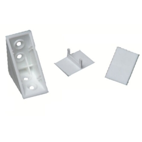 Taquet + 2 Couvercles 03C blanc PRUNIER - Boite de 50 - STBS03C (1/3)
