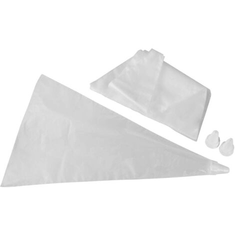 Lot de 20 poches à douille jetables et 3 embouts plastique réemployables 32 cm Zenker Smart Pastry (1/5)