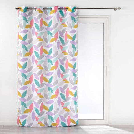 Rideau a oeillets 140 x 260 cm polyester imprime Fantasia (1/4)
