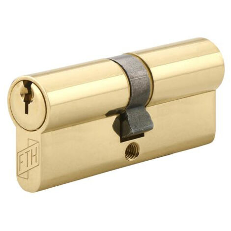 Cylindre de serrure double entrée FTH 5G, 35x35mm, cylindre et clés en laiton, 3 clés crantées - FTH (1/5)