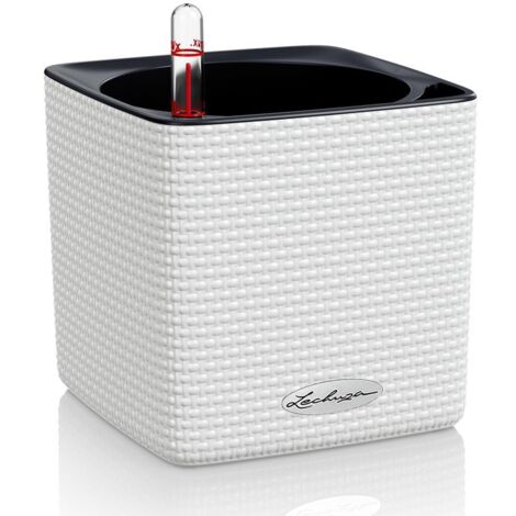 LECHUZA CUBE Color 14 - Kit Complet, blanc 14 cm (1/5)