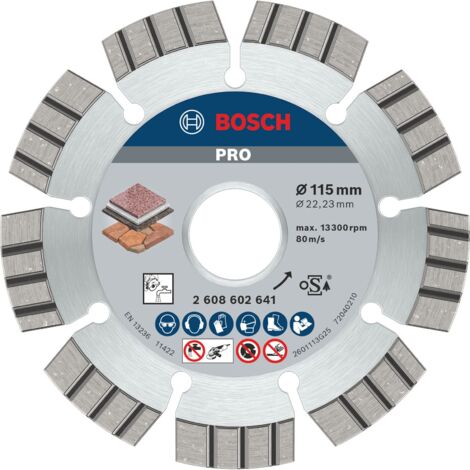 Meilleur disque à tronçonner diamanté pour pierre 115 x 2223 x 22 x 12 BOSCH 2608602641 (1/5)