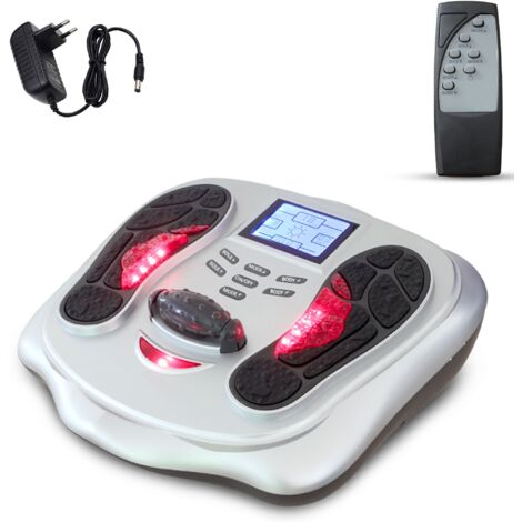 Masseur de pieds électrique FISHTEC EMS – 25 programmes de massage – Écran LCD – Améliore circulation sanguine – Dimensions 47x45x17cm – Self Confort (1/5)