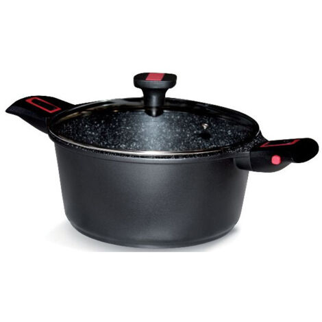 Faitout aluminium anti-adhérent 24cm + couvercle - Baumalu - 383605 (1/4)