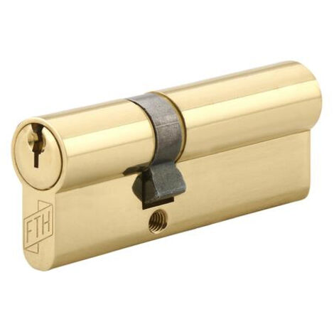 Cylindre de serrure double entrée FTH 5G, 30x50mm, cylindre et clés en laiton, 3 clés crantées - FTH (1/5)