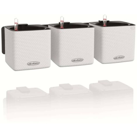 3 pcs Jardinières Green Wall Home Kit Blanc LECHUZA (1/5)
