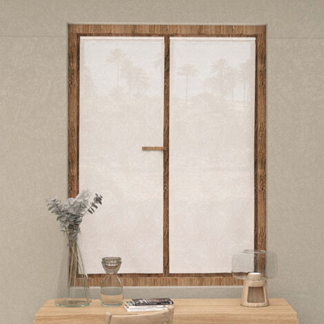 Paire de brise bise 60x160 cm CELIA blanc, par Soleil d'Ocre