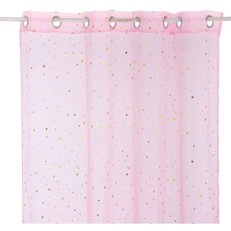 ATMOSPHERA Rideau étoiles rose 140x250cm - "ATMOSPHERA KIDS" (1/5)