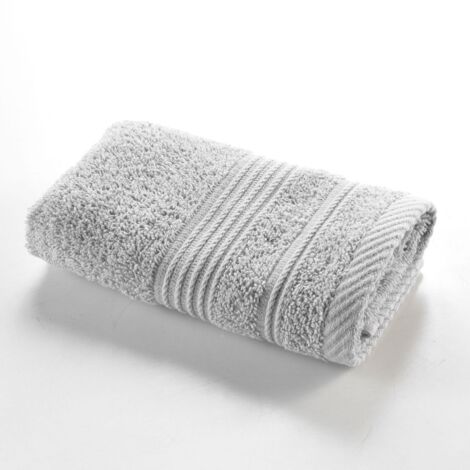 Serviette invité 30x50 cm - 500g/cm² - Gris clair (1/5)