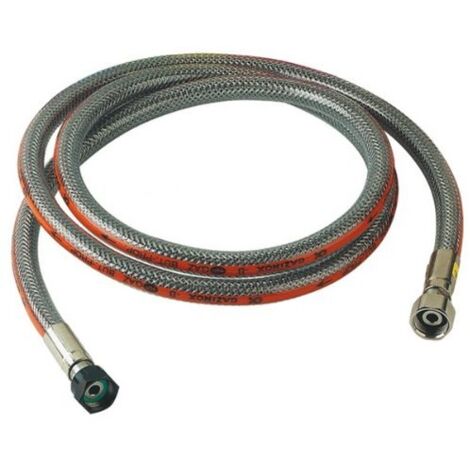 Comap – Flexible de raccordement gaz butane/propane inox 1,50m – Raccordement à visser – Validité illimitée – Pression nominale PN